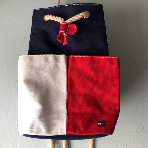 Tommy Hilfiger Adjustable Color Block Backpack - Picture 2 of 7